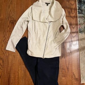 Complete Outfit! NY&Co Jeans and Banana Republic Full Zip Sweatshirt